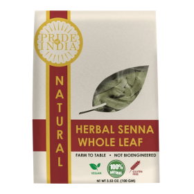 Pride Of India | Natural Senna Herbal Tea Leaf Whole 3.53 oz (100gm) | Relaxing, Caffeine Free, Night Time Tea | Non-Bioengineered, Vegan, Gluten