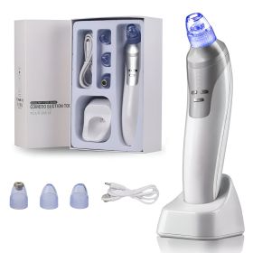 Blackhead Suction Instrument, Electric Blackhead Suction Artifact, Blackhead Removal Instrument, Home Use Beauty Instrument For Sucking Blackhead (Option: White-Color box)
